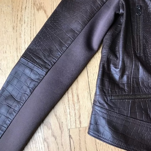 Trouve Dark Brown Leather Jacket - Picture 5 of 7